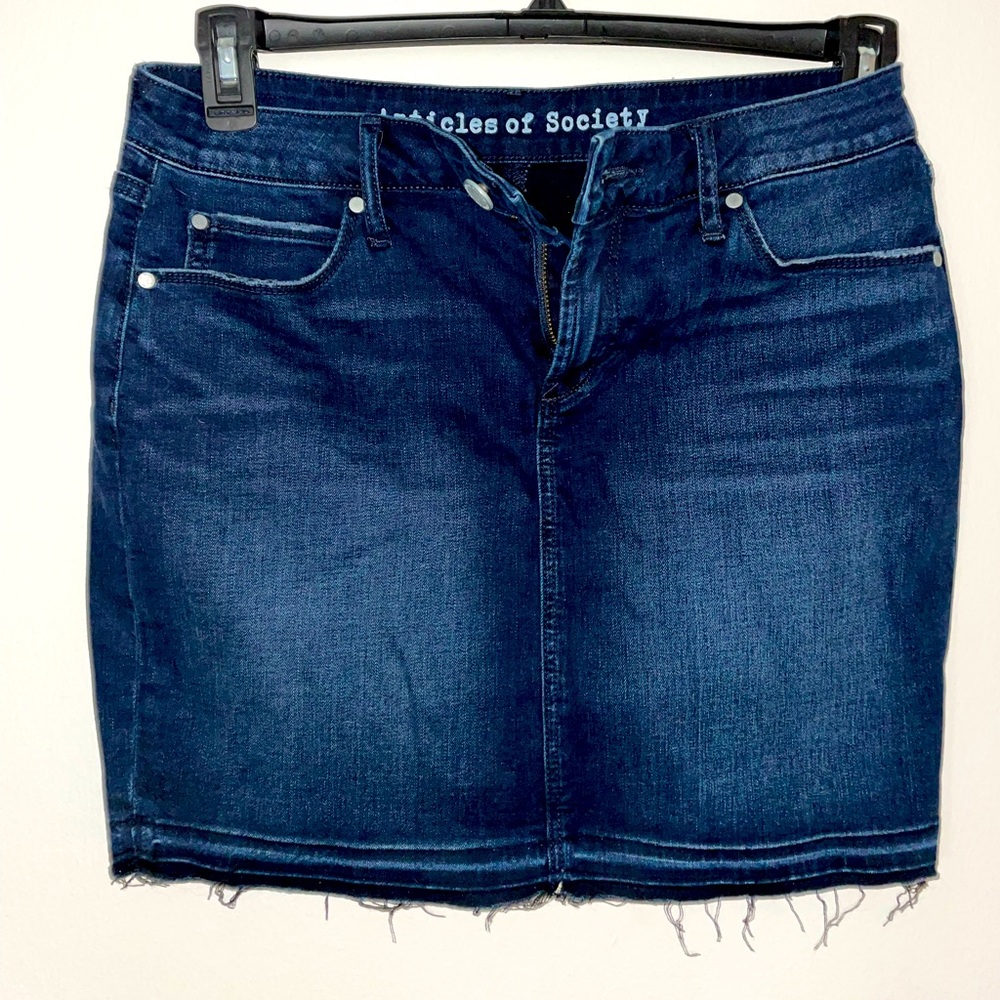 Articles of Society a Jean Skirt NEW
